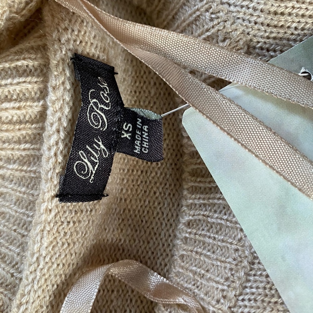 NWT Lily Rose Long Sleeves Pullover Sweater Dress- XS - Picture 12 of 12